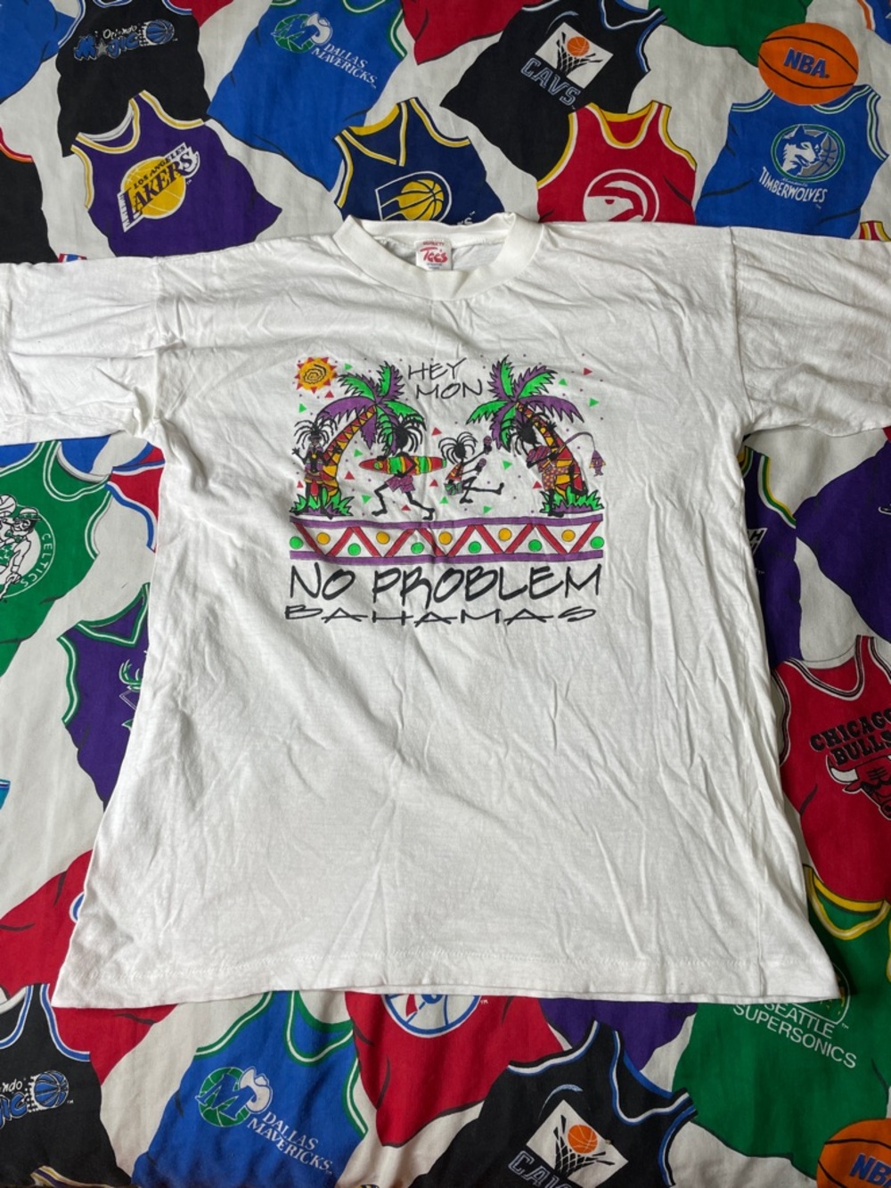 Vintage Single Stitch No Problem Bahamas Tourist Shirt